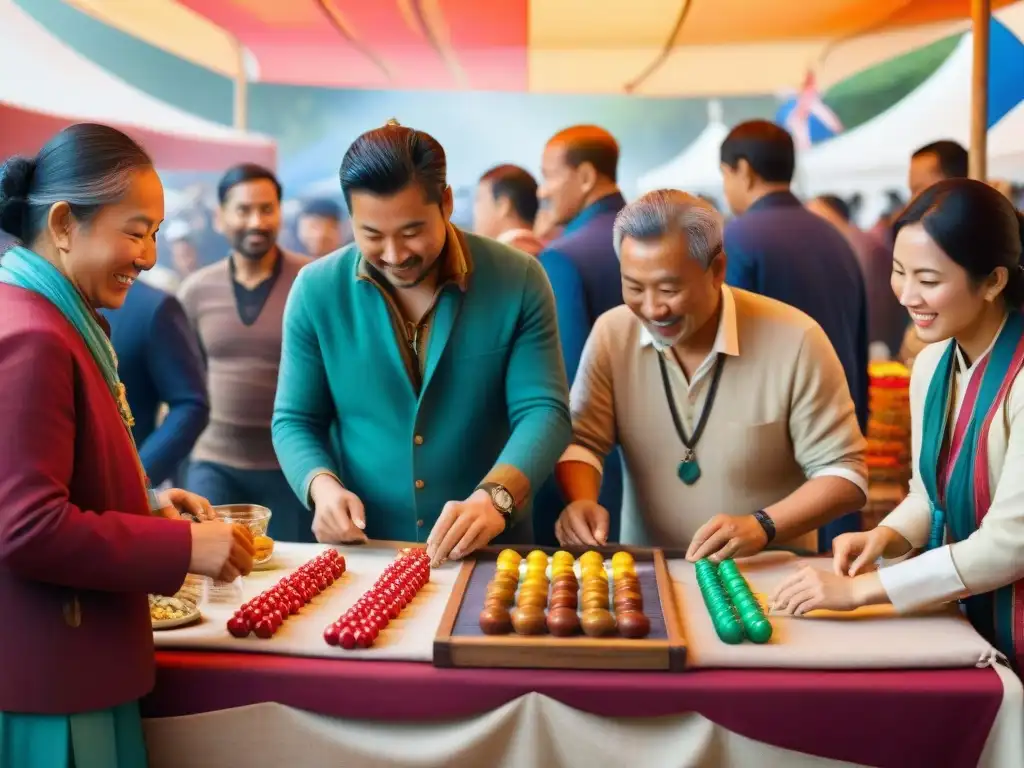 Diversidad y emoción en festival de juegos internacional Animado festival de juegos culturales internacionales con diversidad y emoción en cada rincón