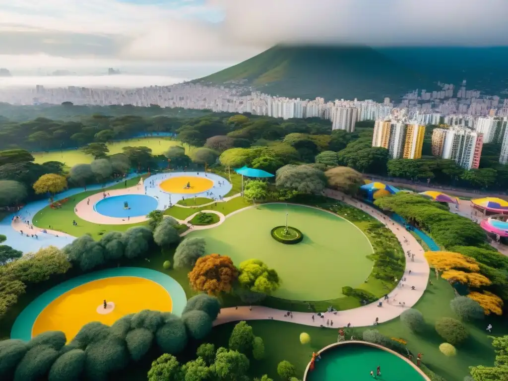 Un animado parque en Latinoamérica, reflejo de la evolución parques recreativos América Latina