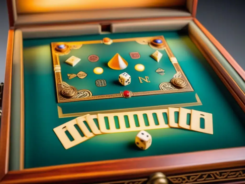 Reliquia ancestral: detalle único de juego de mesa del Museo de París Una antigua pieza de juego tallada con criaturas míticas y símbolos, destacando su diseño único y significado histórico