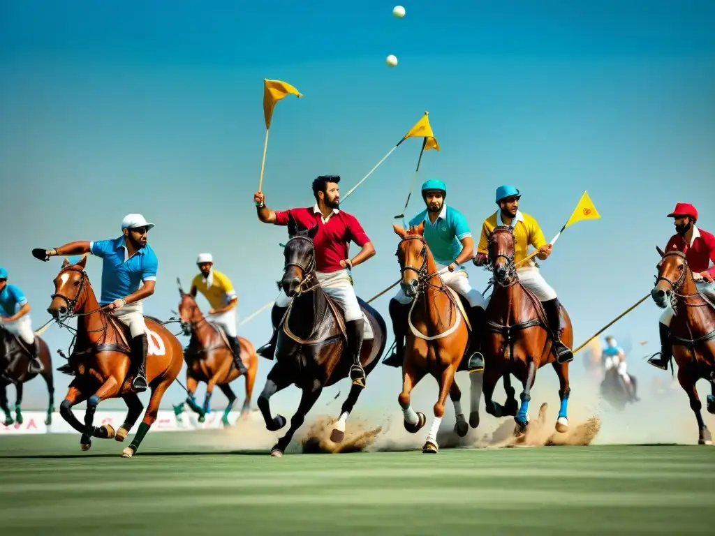 Un apasionante partido de polo en medio de la influencia de los Juegos de Oriente Medio