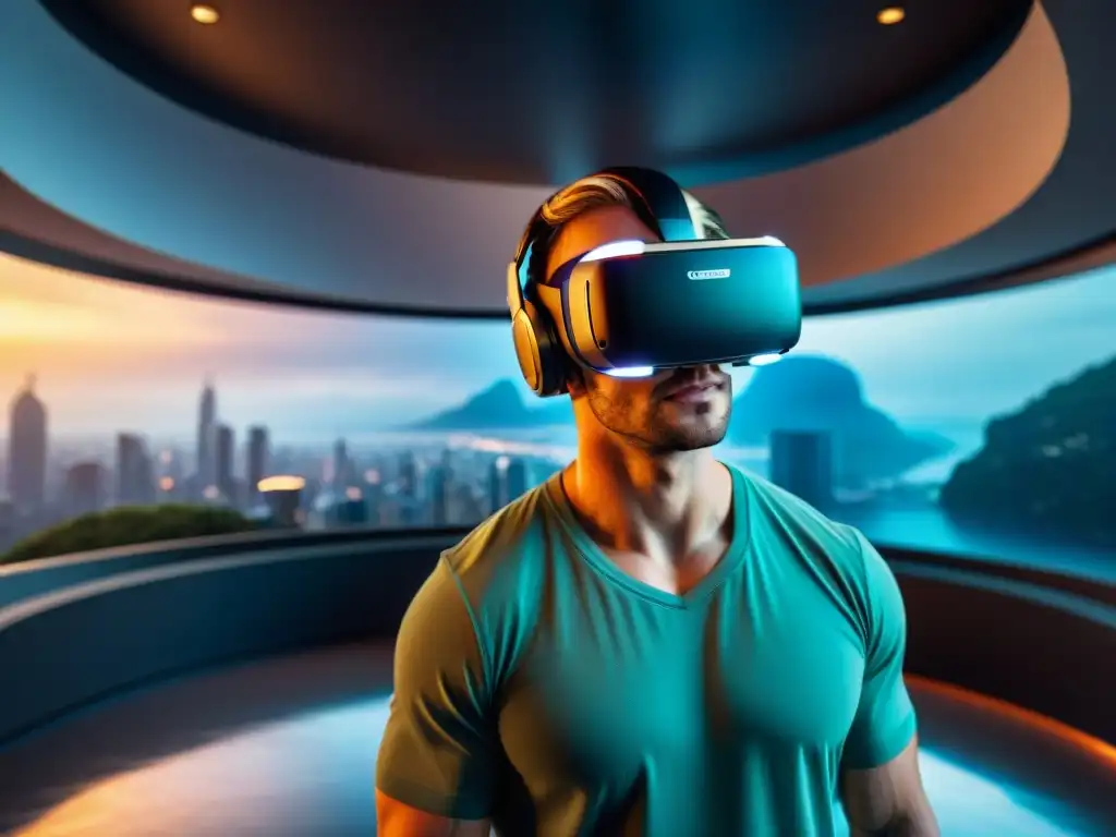 Arquitectura futurista en realidad virtual: innovación inmersiva Explora la arquitectura del futuro en realidad virtual