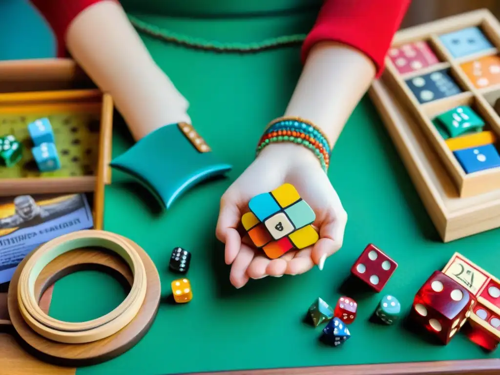 Artesana crea joyas únicas con piezas de juegos antiguos en su taller acogedor