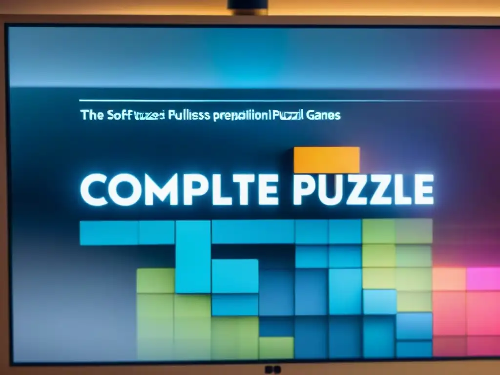 Avanzada Inteligencia Artificial en juegos de puzzle: resolviendo algoritmos con tecnología futurista en una habitación tenue