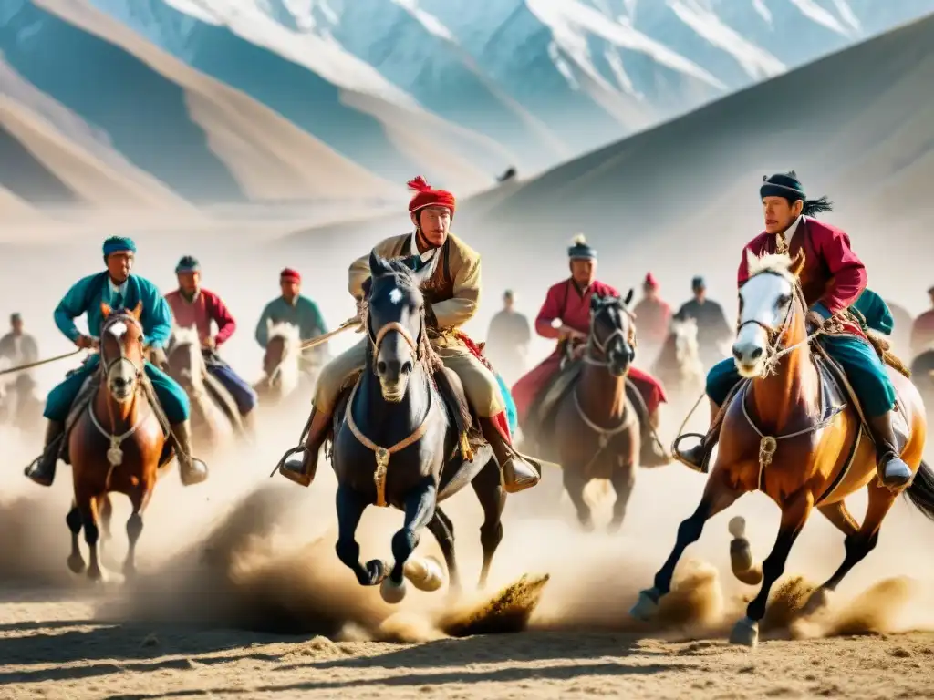 Caballistas de Buzkashi compiten en Asia, legado del Buzkashi en Asia