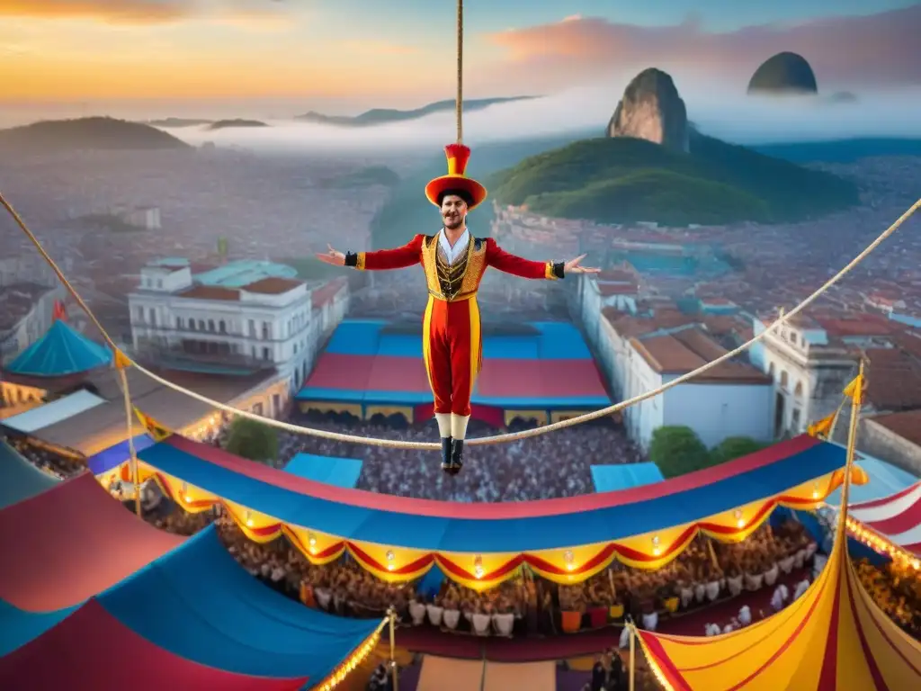 Un circo vibrante en América Latina, equilibristas en un alambre alto, tradición y modernidad