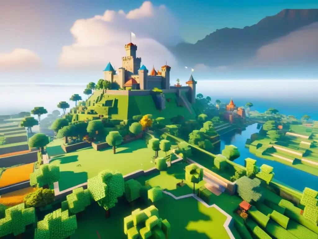 Una ciudad vibrante en Roblox y un castillo medieval en Minecraft: comparativa juegos creatividad culturas