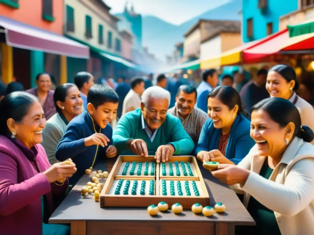 Colorido mercado callejero en la Ciudad de México con pasatiempos en diferentes culturas