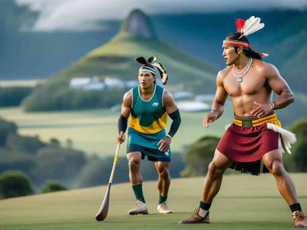 Competencia de deportes autóctonos en diferentes culturas, mostrando orgullo y tradición