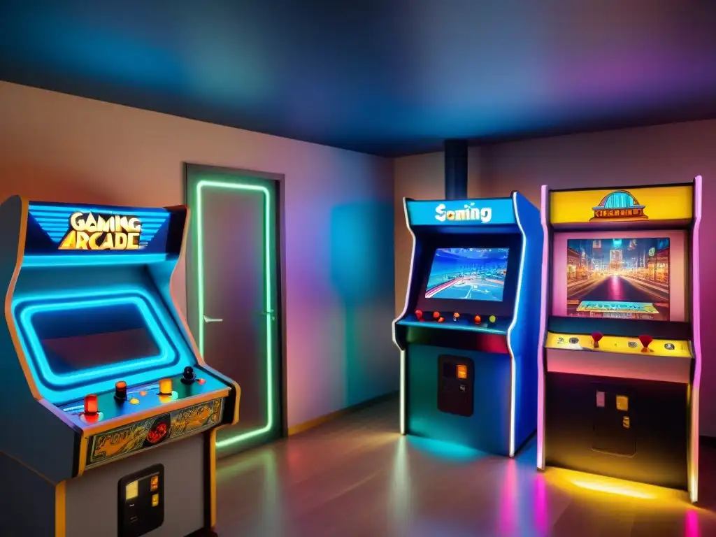 Contraste entre un arcade vintage y la evolución de la Realidad Aumentada en el gaming