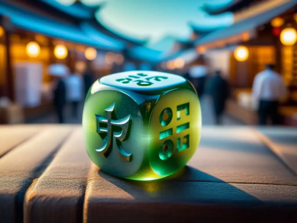 Dados de jade asiáticos en mercado tradicional: origen dados juegos Asia