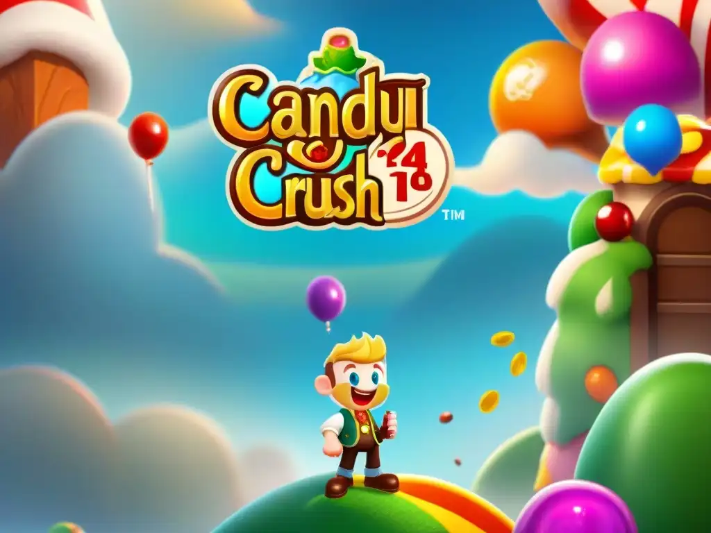 Infografía detallada de la historia del éxito de Candy Crush Saga, desde su lanzamiento hasta hoy, destacando hitos clave y estadísticas