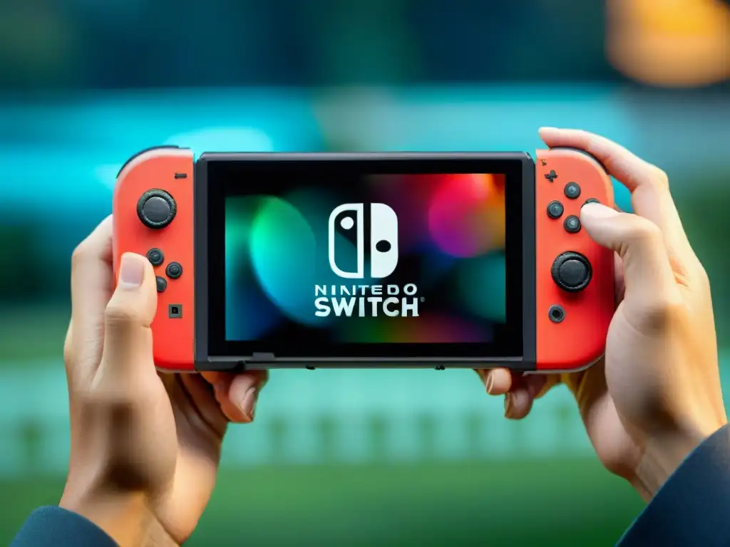 Detalle en alta resolución del control JoyCon de Nintendo Switch, resaltando sus innovadoras funciones