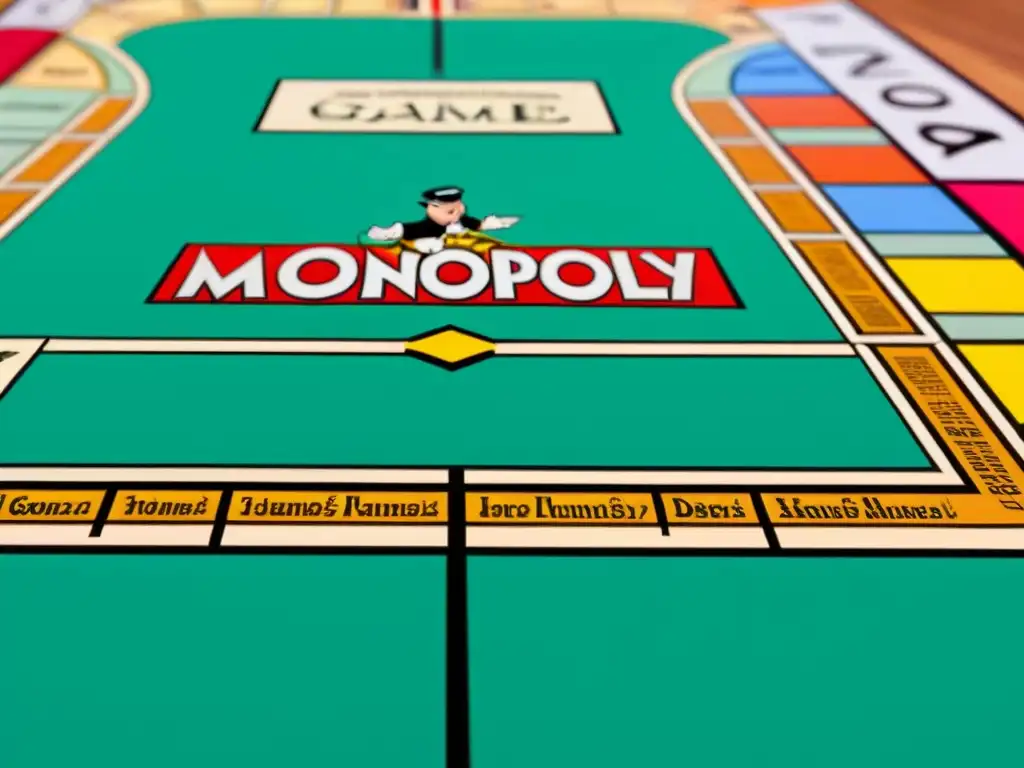 Detalle colorido de la evolución de tableros Monopoly desde los años 30 hasta hoy