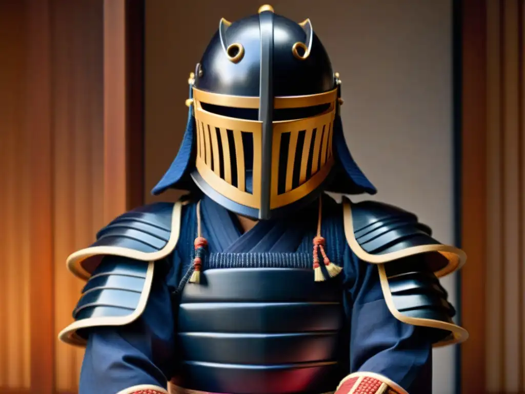 Armadura de kendo: detalle y tradición japonesa Detalle impresionante de armadura de kendo, evocando la tradición marcial japonesa y su historia