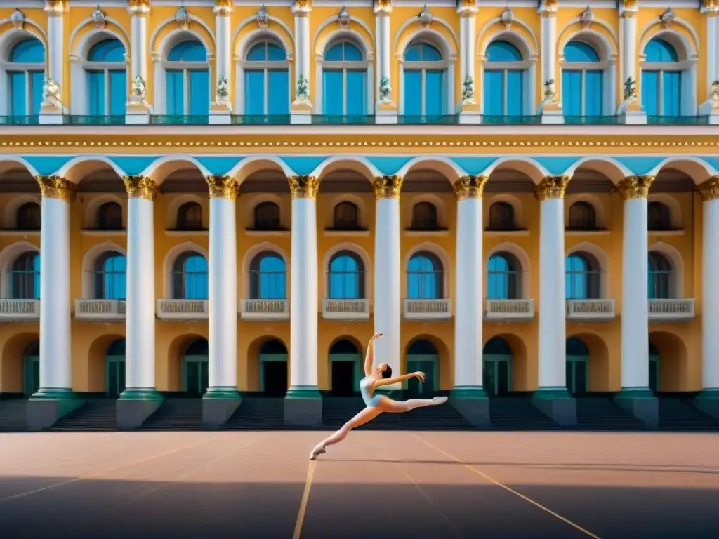 Detalle del majestuoso Teatro Mariinsky en San Petersburgo, Rusia, con historia evolución ballet deporte Rusia