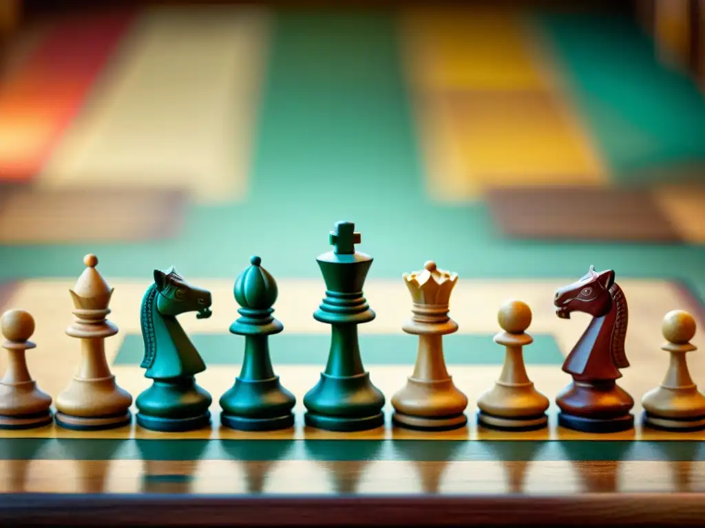 Detalle de piezas de juegos antiguos en plataformas educativas