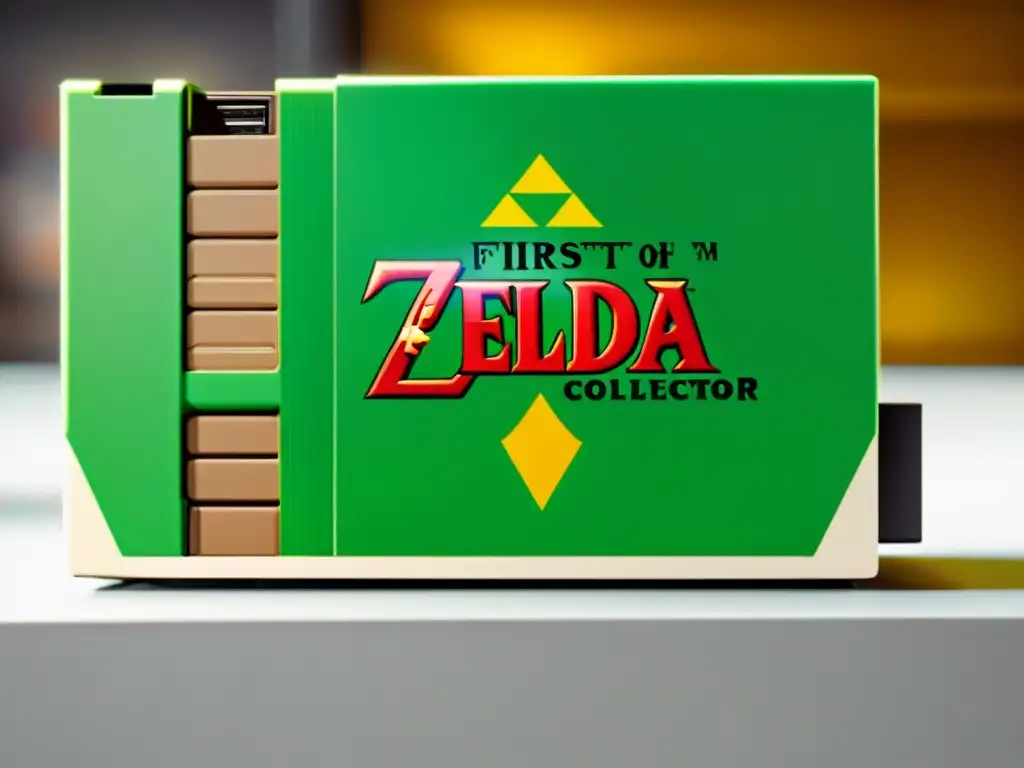 Detalles únicos de una edición limitada valiosa del videojuego Legend of Zelda para NES