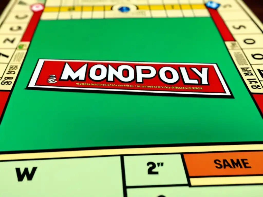 Detalles vibrantes de un Monopoly vintage de los años 30, con ediciones raras Monopoly colección