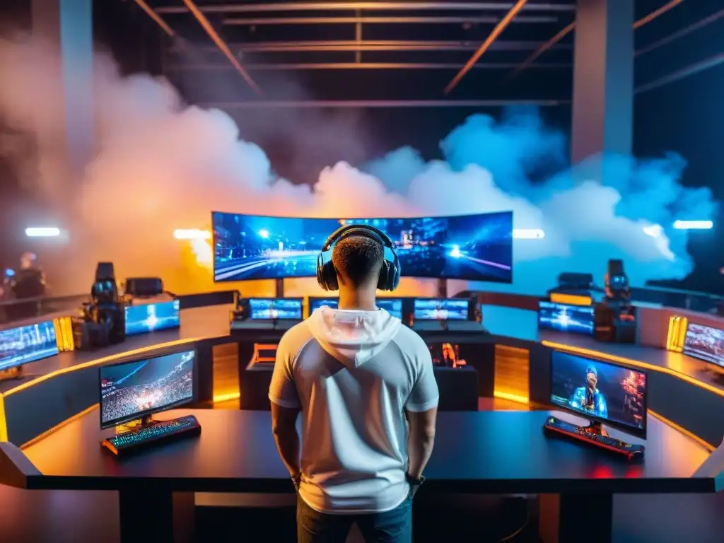 La emoción de la competencia en eSports con mejoras tecnológicas en eSports, gaming gear y monitores ultrapanorámicos en un torneo profesional