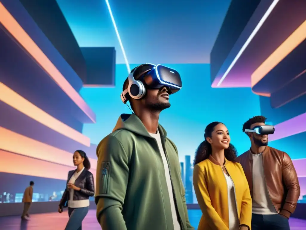 Experimenta la emoción de los mejores juegos de realidad virtual 2022, inmerso en un mundo futurista de luces y aventuras