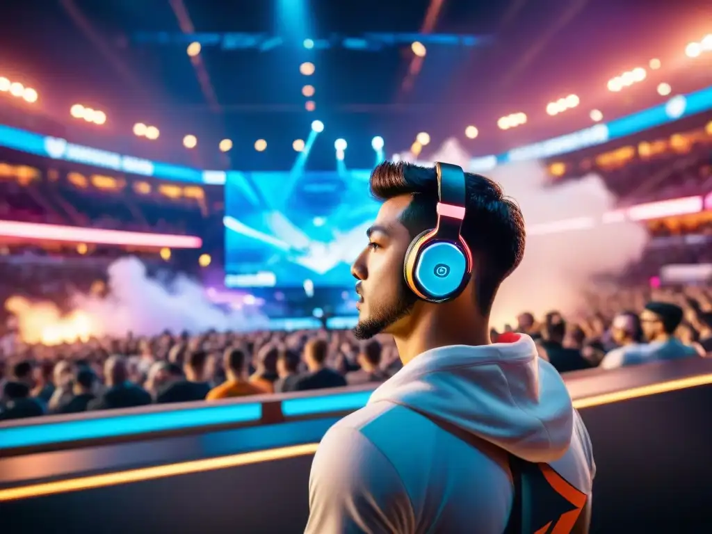 Un emocionante escenario de eSports lleno de diversidad y tecnología futurista