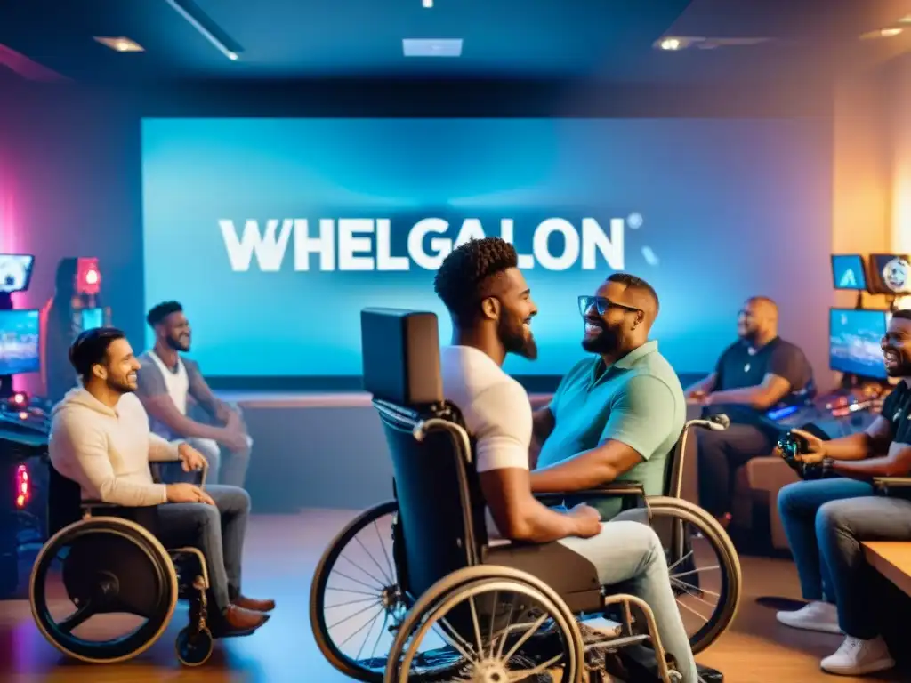 Emocionante juego inclusivo con tecnología accesible para todos en sala de videojuegos