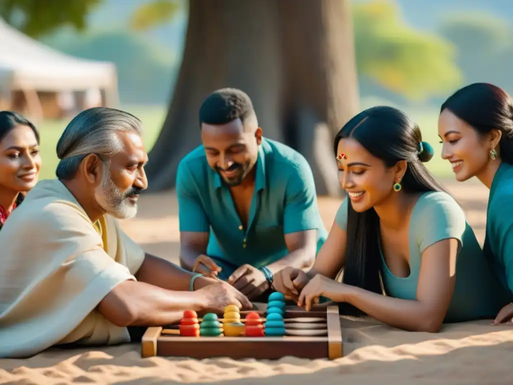 Un emocionante juego de Mancala entre personas de diversas culturas, uniendo historias y tradiciones