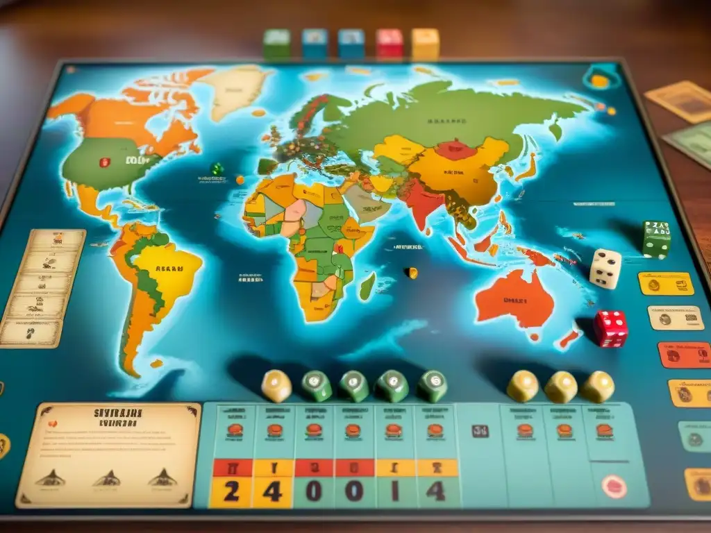 Un emocionante juego de Risk vintage, con su diseño detallado y desgaste por el tiempo