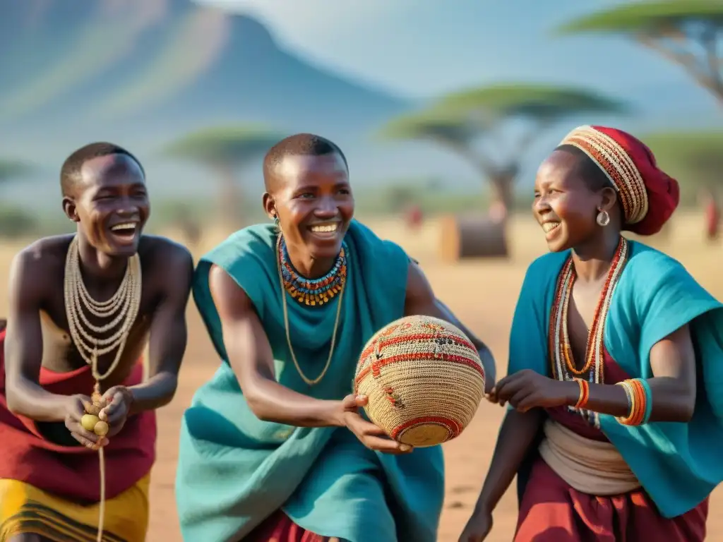 Un emocionante juego tradicional entre niños de una tribu africana resalta la importancia de los juegos tradicionales en la comunidad