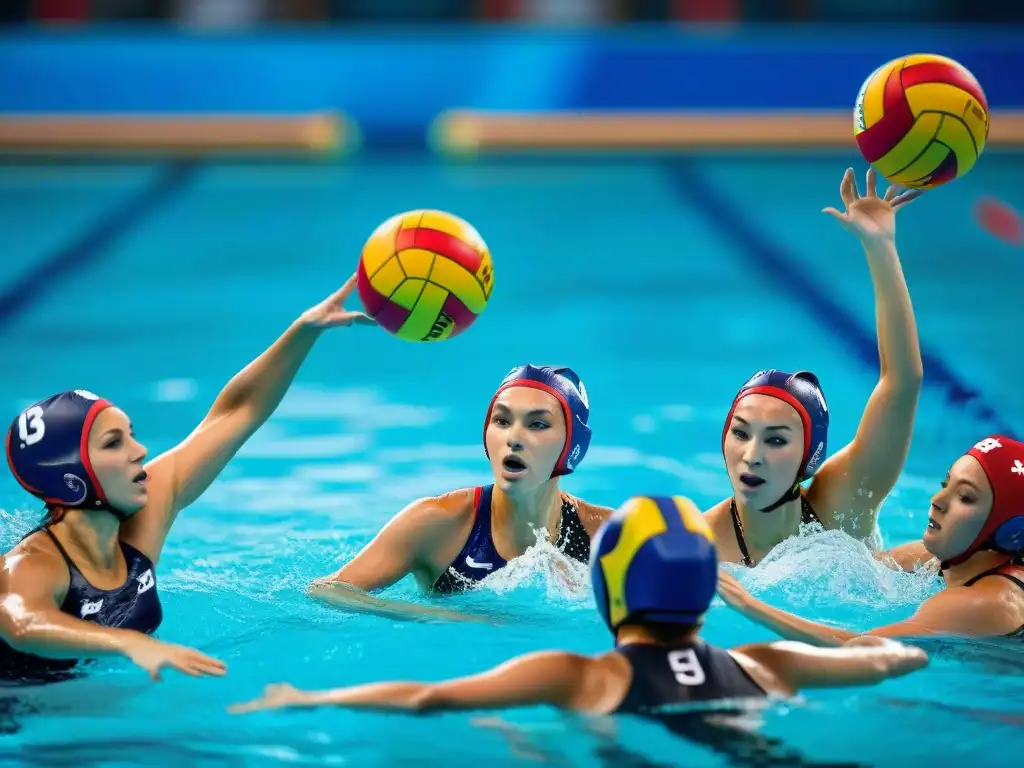 Un emocionante retrato documental de jugadoras de polo acuático, demostrando su destreza y determinación en la piscina