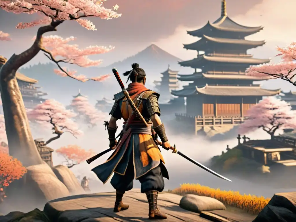 Un enfrentamiento intenso entre un ninja y un jefe en Sekiro Shadows, resaltando la estrategia en el combate