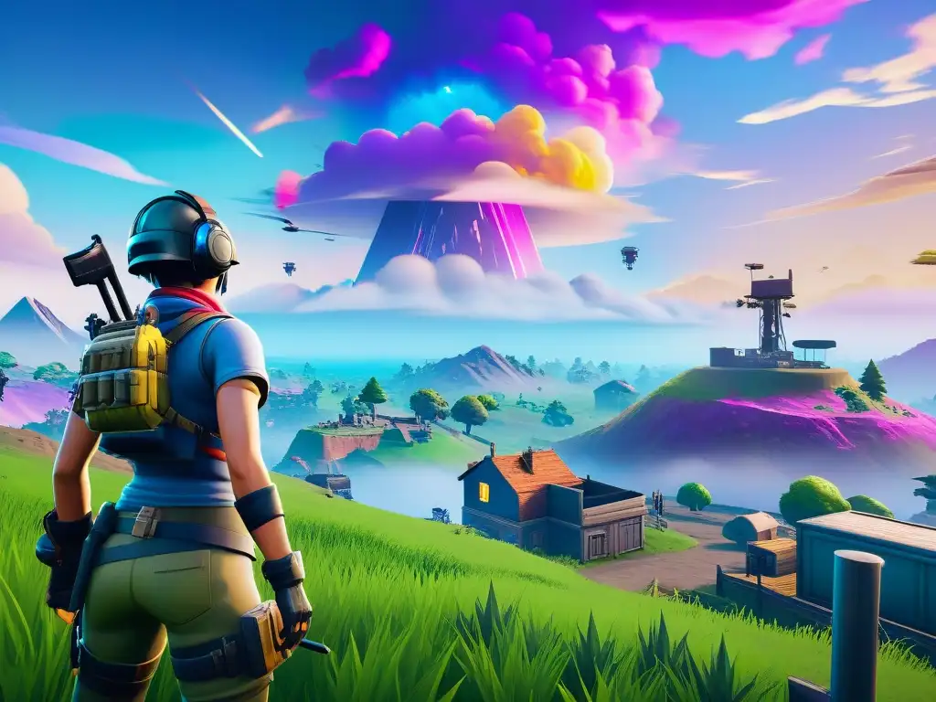 Una épica batalla entre jugadores de Fortnite y PUBG en un campo de batalla virtual