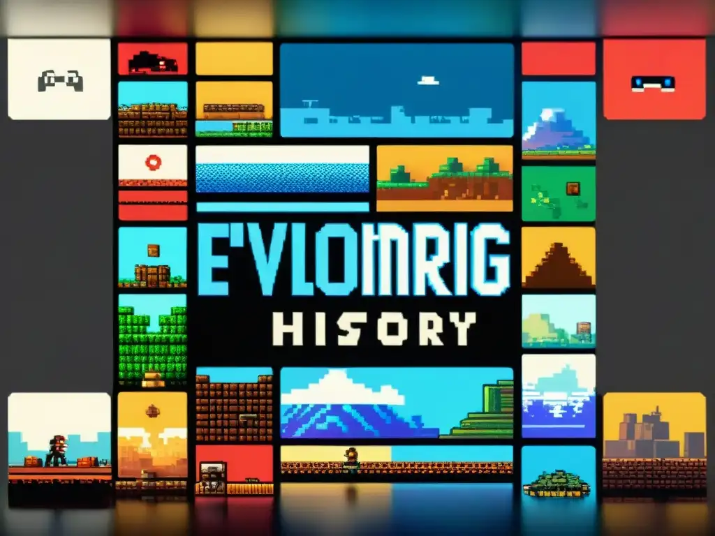 Una épica evolución visual de videojuegos clásicos a modernos, capturando la historia de forma detallada