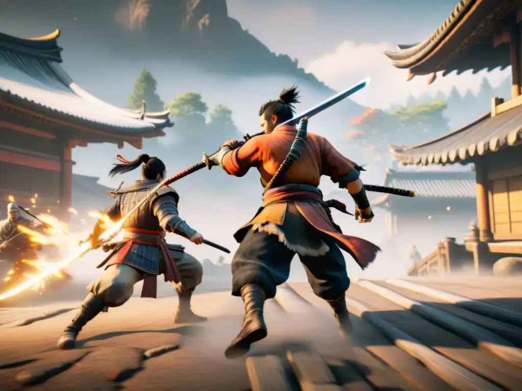 Épico deflector de ataque en Sekiro Shadows, estrategias ninja en acción