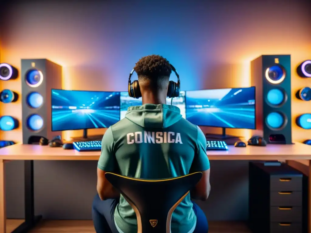 Equipo de eSports se ejercita juntos en casa gaming, siguiendo consejos prevención lesiones eSports