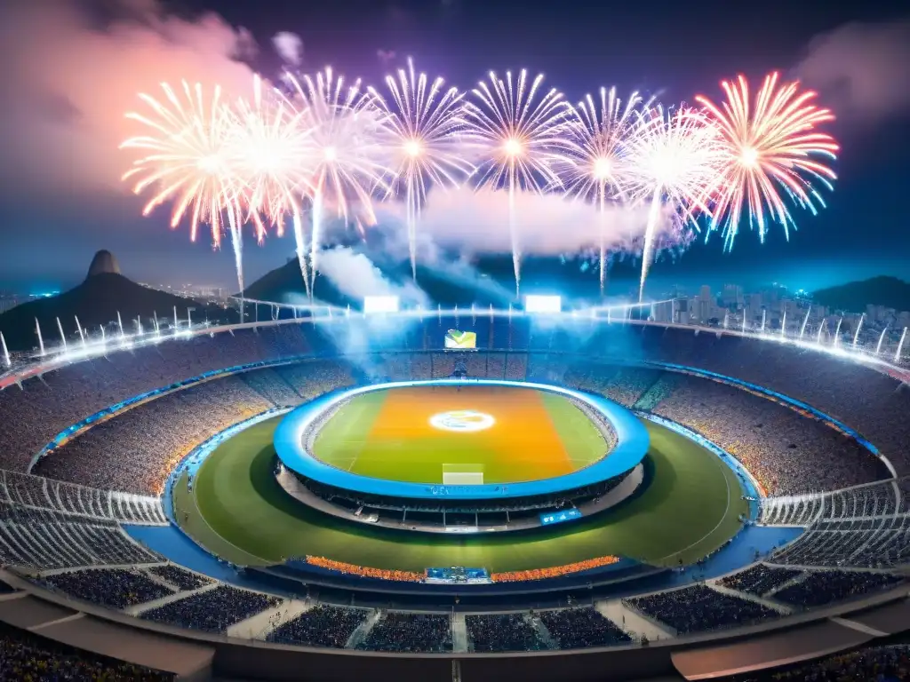 Espectacular estadio Maracanã durante apertura Juegos Olímpicos 2016, uniendo a América Latina con legado vibrante