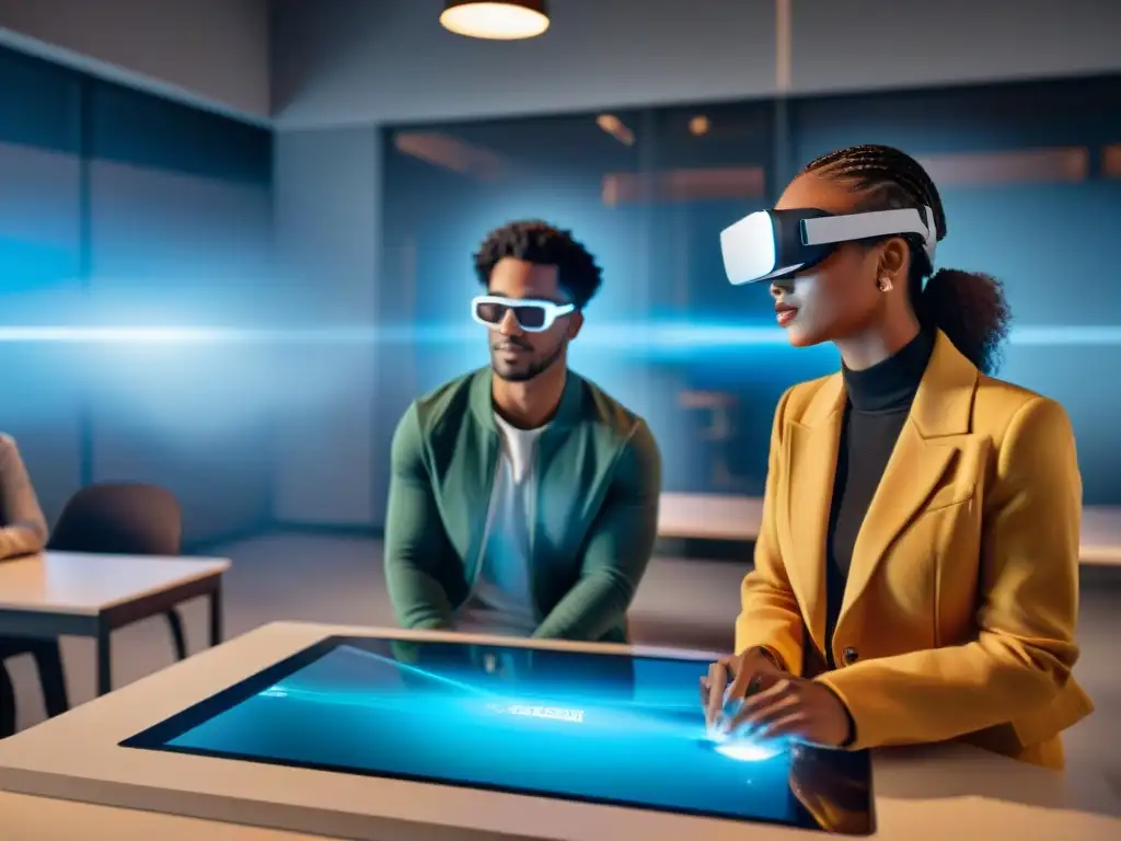 Aprendizaje colaborativo con gafas de realidad aumentada en aula futurista Estudiantes usando gafas de Realidad Aumentada en Habilidades Cognitivas en aula futurista