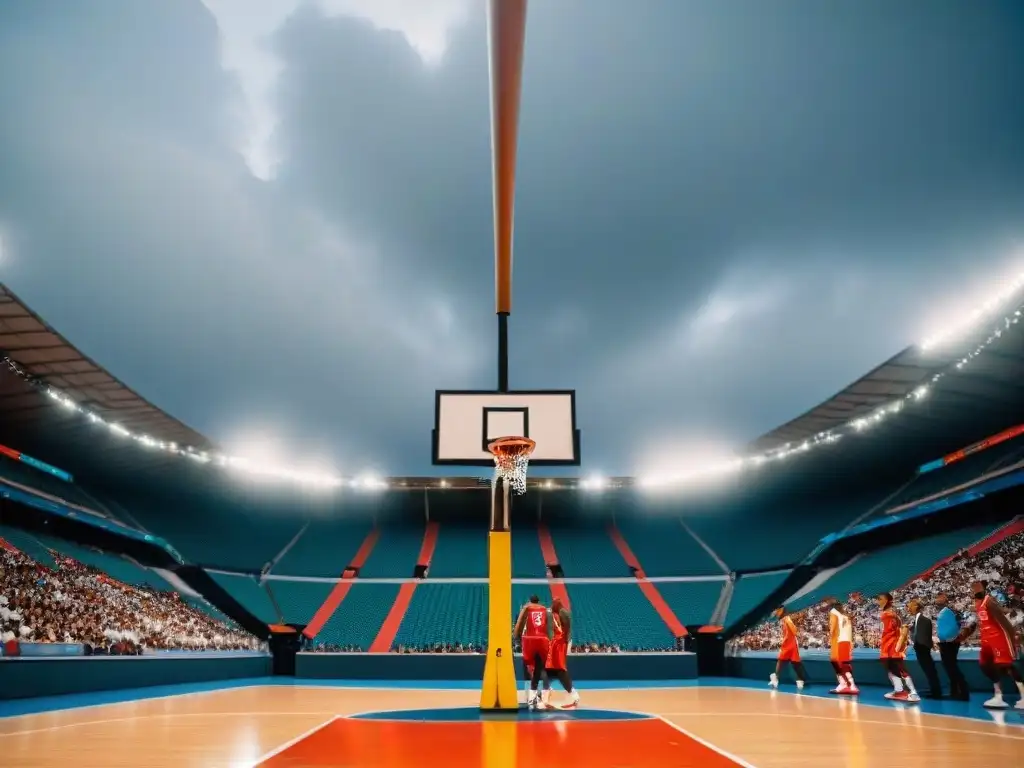 Evocadora historia del baloncesto en América Latina, desde sus inicios hasta la actualidad, con jugadores icónicos y momentos históricos