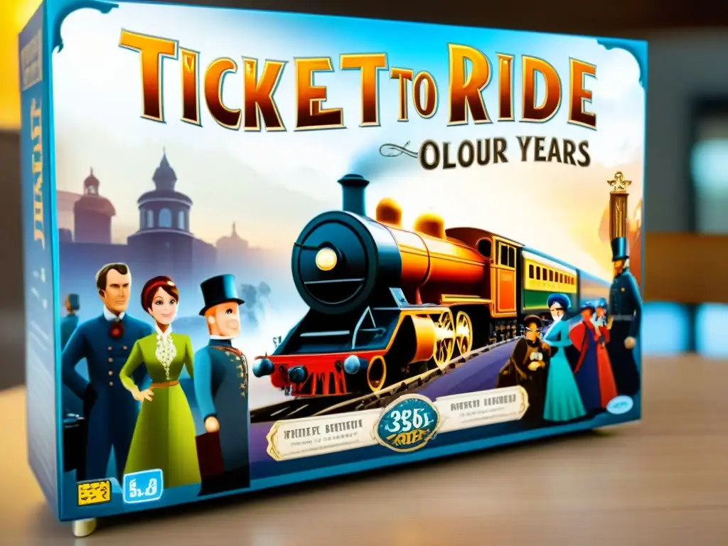 Evocadora línea temporal de Ticket to Ride, mostrando su evolución a lo largo de los años