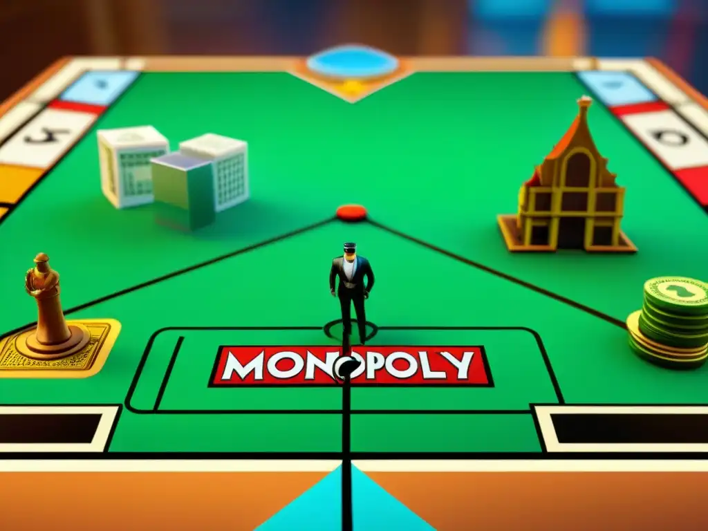 Grupo diverso disfruta de Monopoly con elementos de realidad aumentada, fusionando historia y tecnología en juegos de mesa