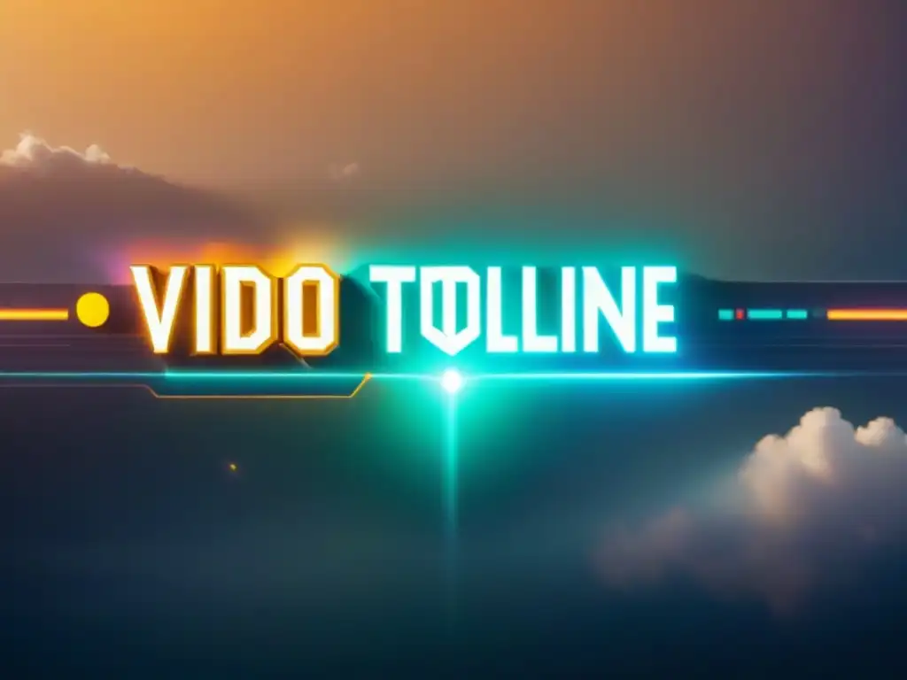 Evolución de videojuegos: de Pong a realidad virtual Timeline ilustrando la historia y evolución de los videojuegos, desde Pong hasta la realidad virtual