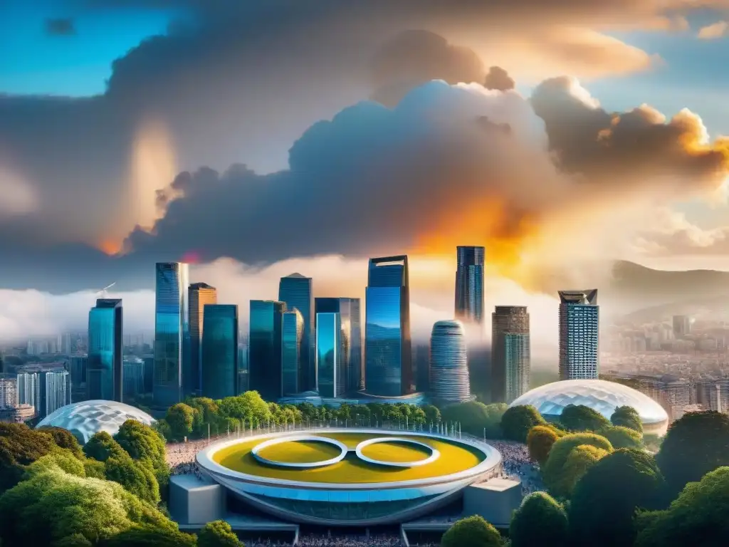 Metamorfosis olímpica: tradición y modernidad en armonía El impacto de los Juegos Olímpicos en Europa: una ciudad vibrante donde la tradición y el progreso conviven armoniosamente