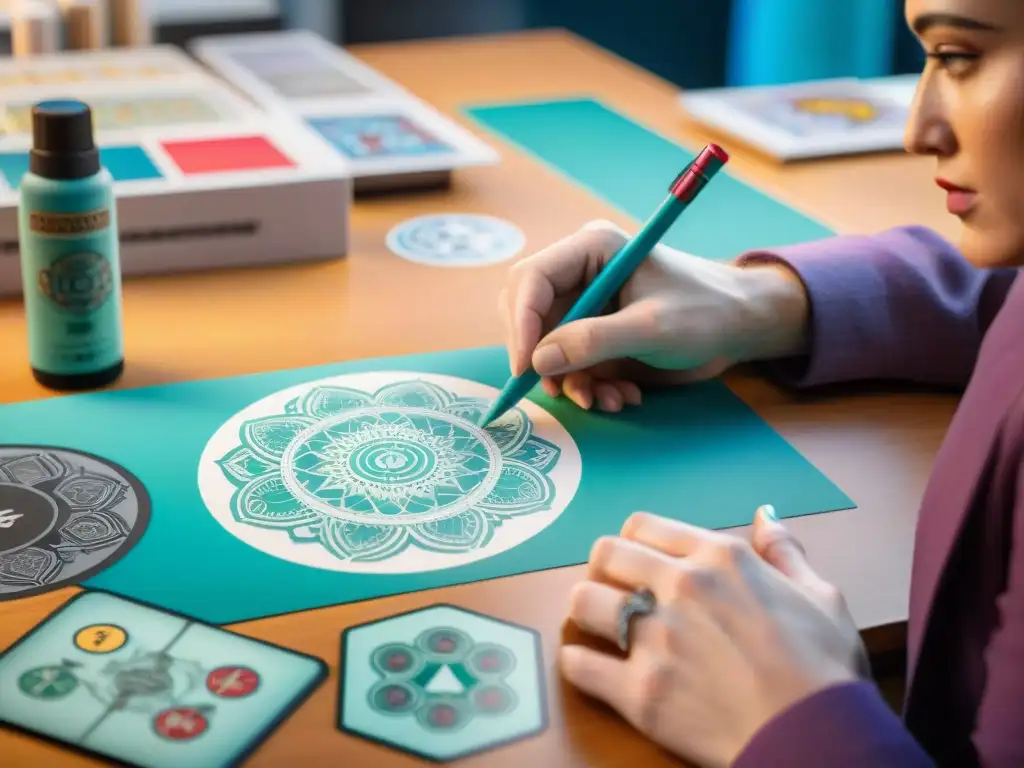 Intensa concentración de un diseñador de juegos tatuado, resurgiendo juegos olvidados con crowdfunding