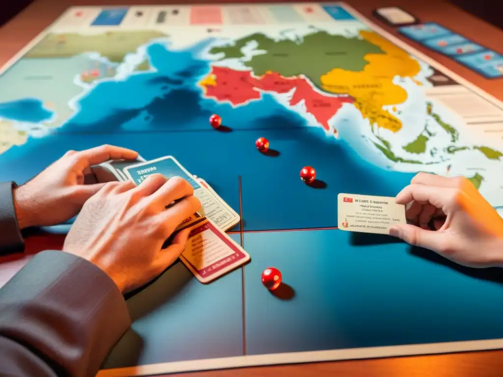 Intensa partida de Twilight Struggle en ambientación de Guerra Fría