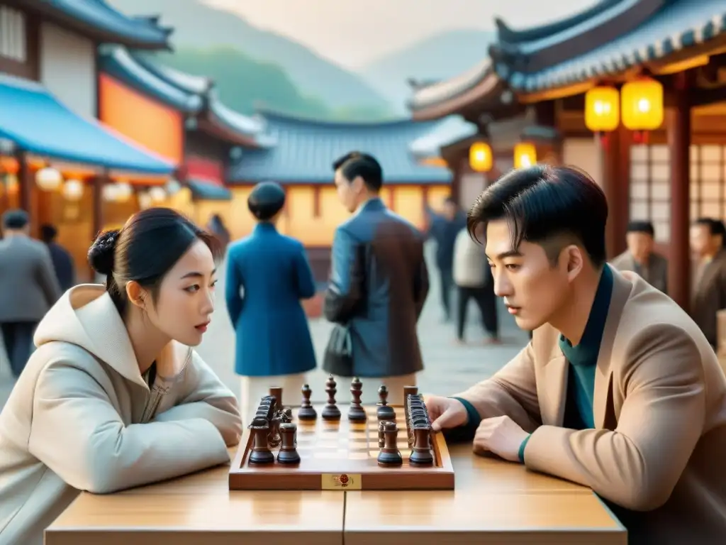 Intensas partidas de Janggi en mercado de Seúl