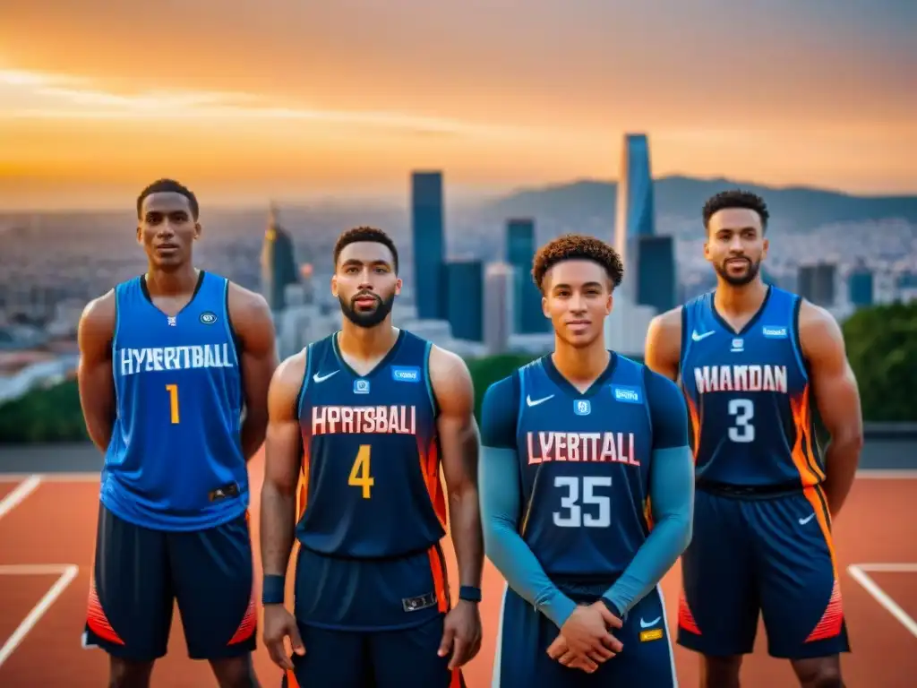 Jóvenes basquetbolistas de diferentes nacionalidades y géneros unidos en la cancha, reflejando la historia del baloncesto como un fenómeno global