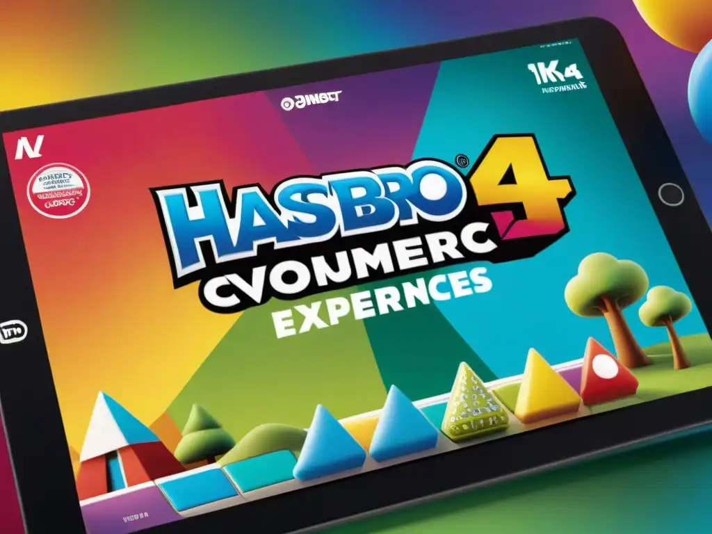 Un juego de mesa Hasbro sobre una tablet, fusionando lo tradicional con lo digital en una transformación innovadora