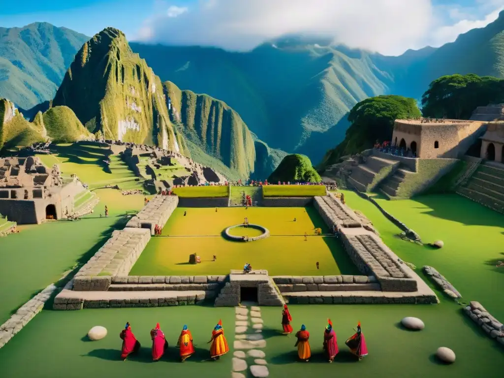 Juego tradicional Inca de Tlachti en plaza vibrante Juego tradicional Inca de Tlachti en plaza vibrante