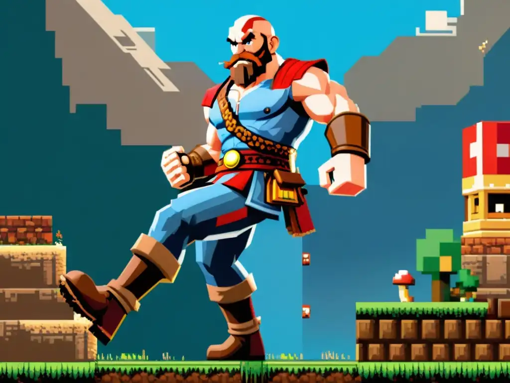 La evolución de los juegos clásicos digitalizados influye en los videojuegos modernos con Mario y Kratos en un asombroso contraste visual