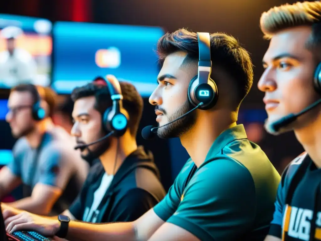 Jugadores de eSports con intensa concentración y Fair Play y Ética en eSports